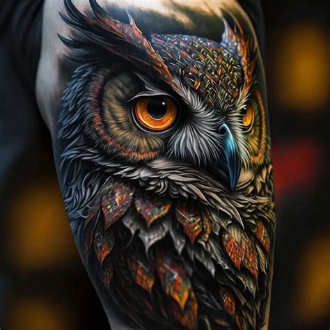 tattoo owl|realistic owl tattoos.